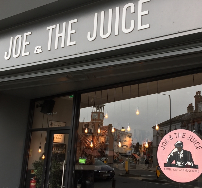 Joe and the Juice shop front