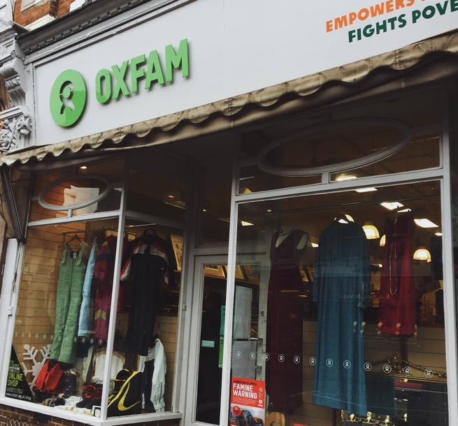 Oxfam shop front