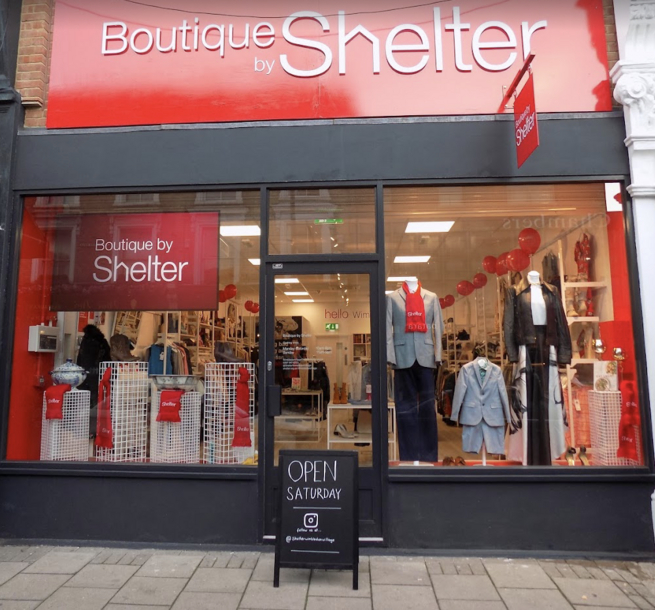 Shelter shop front