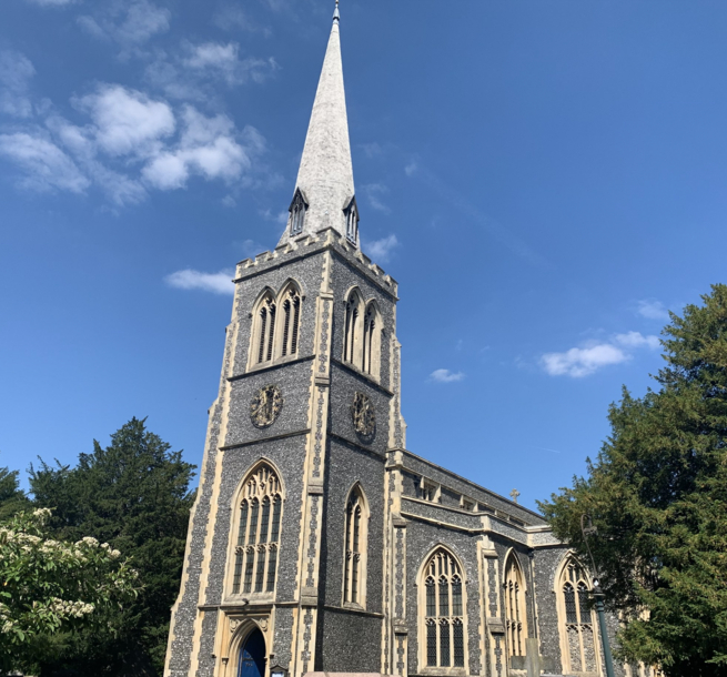 St Mary's Church exterior on sunny day