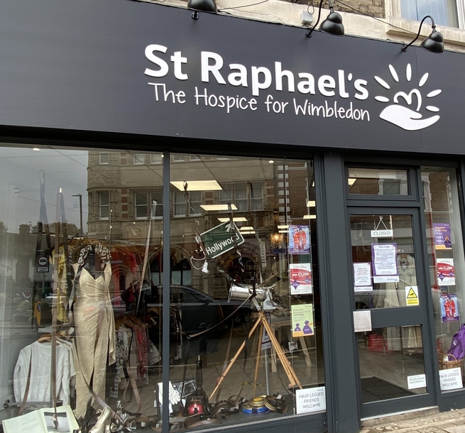 St Raphael's Hospice shop front