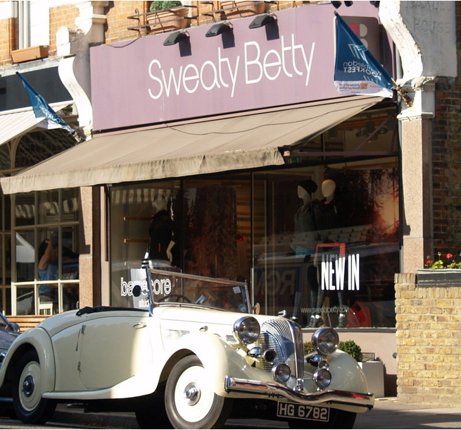 Sweaty Betty shop front