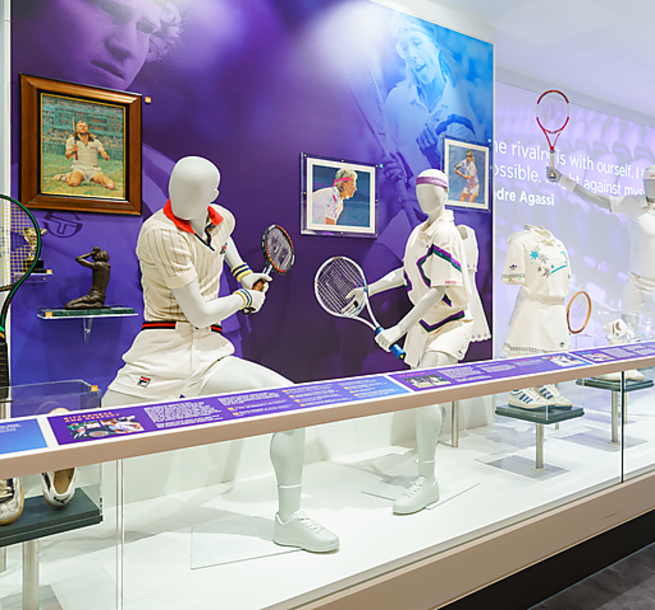 Wimbledon Lawn Tennis Museum 'Open Era' Exhibit