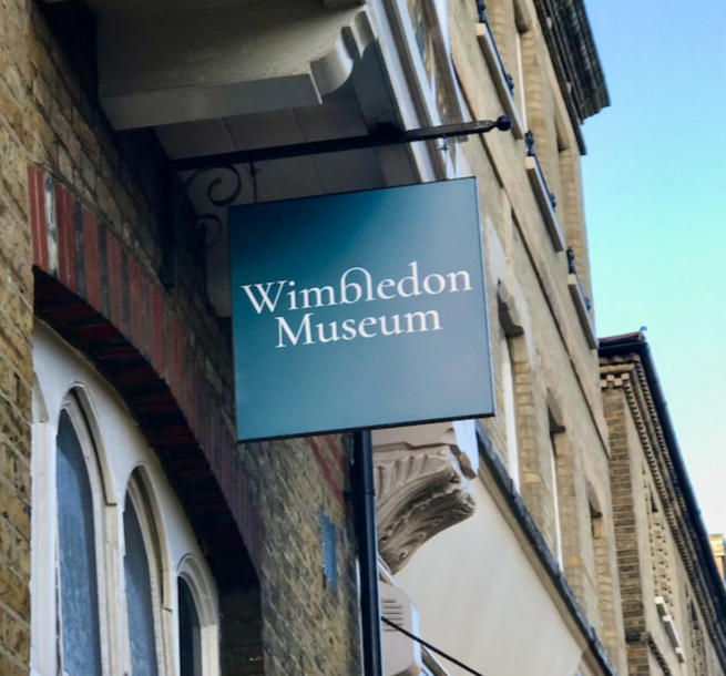 Wimbledon Museum sign outside building