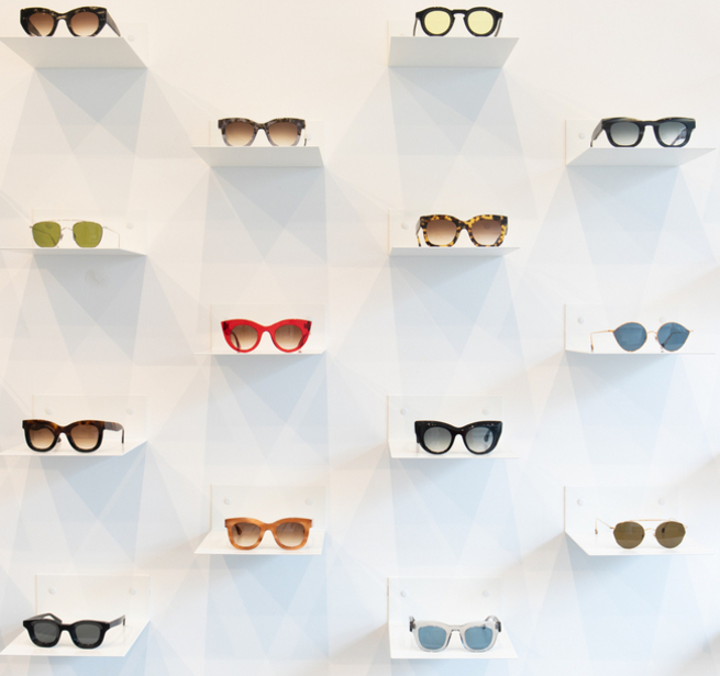 Glasses Display at Ace Eyewear