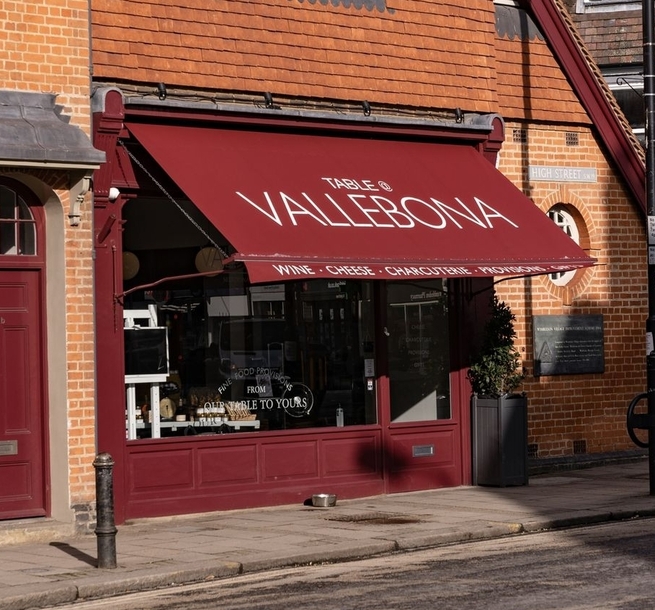 Table @ Vallebona shop front