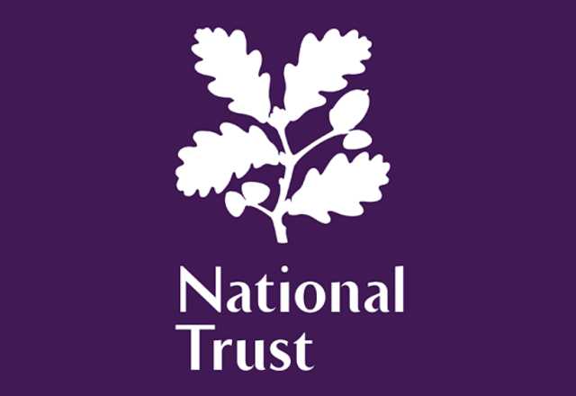 National Trust Logo white on purple