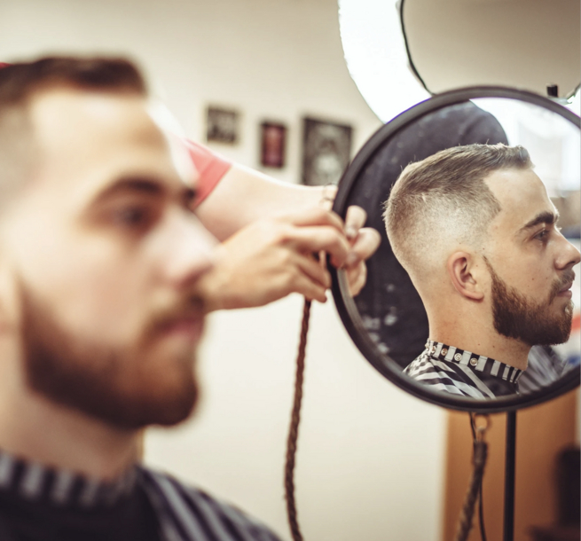 The Don Barbershop - client with crew cut